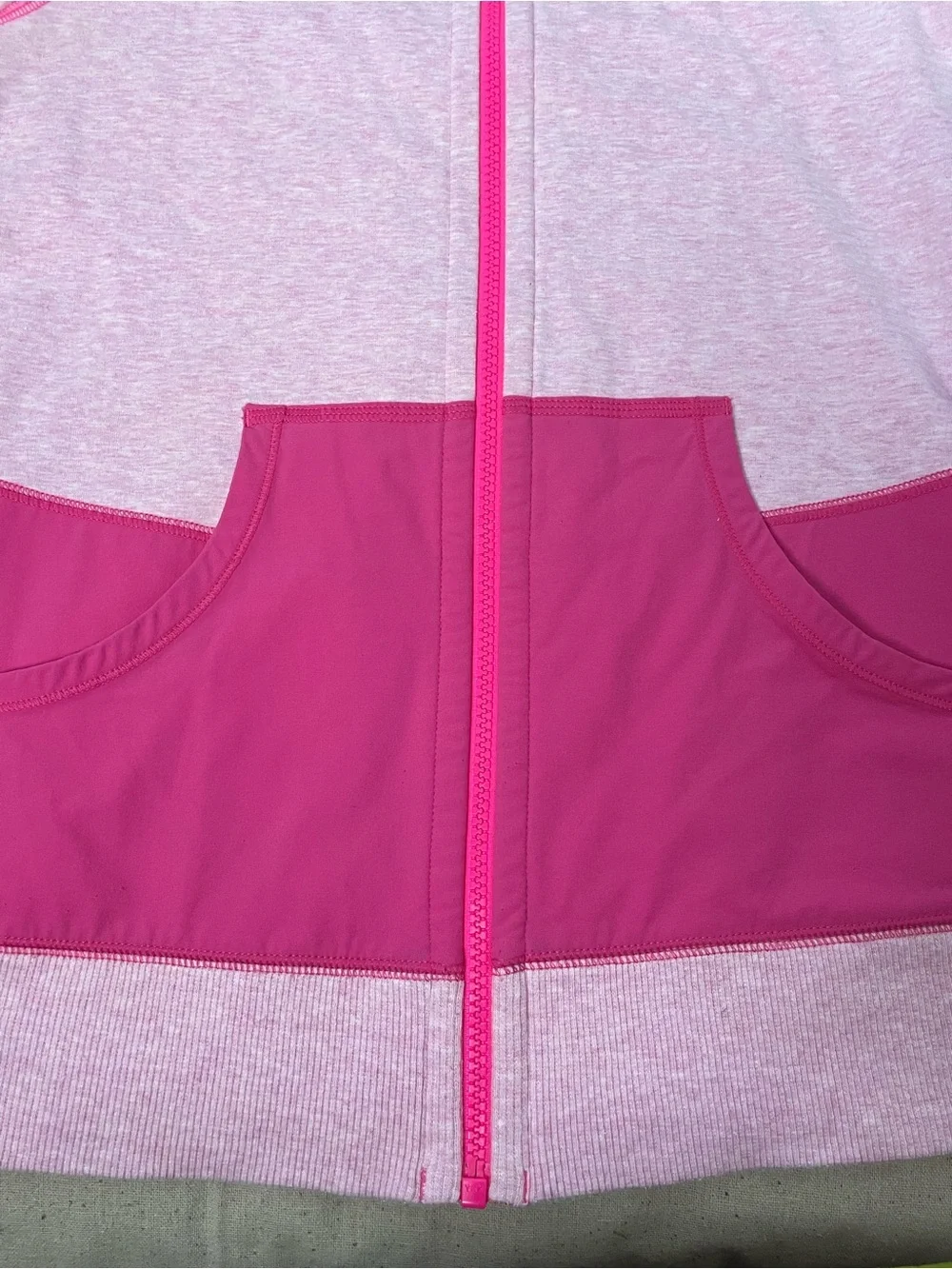 lululemon athletica Pink Two-Tone Zip Hoodie